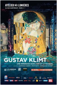 Affiche Exposition Immersive Gustav Klimt - Atelier des Lumières - Paris - 2018